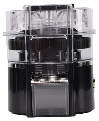 Obrázok produktu pre Elektrický odšťavovač na citrusy, lis na citrón, objem 600 ml, zariadenie na odšťavovanie pomarančov, citrónov, limetiek, vysoká výťažnosť šťavy, ľahké čistenie, čierna farba