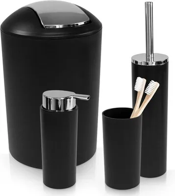 Image de Ensemble de salle de bain, 4 pièces, accessoires