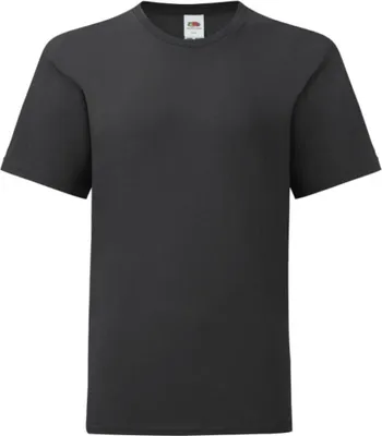 Obrázok produktu pre Tričko Fruit Of The Loom Jungen Iconic PC3388 (128) (Schwarz)