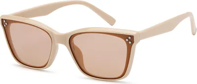 Produktbild von styleBREAKER Uni Nerd Sonnenbrille mit Polycarbonat Flachgläsern und filigranem Kunststoff Rahmen, Retro Style 09020142