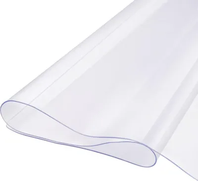 Image de Protecteur de table en PVC Protecteur de bureau en plastique transparent 40 x 60 pouces, épaisseur 2,0 mm