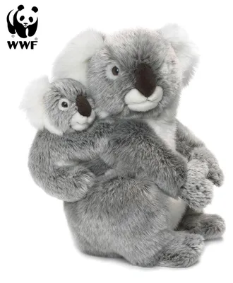 Immagine prodotto di WWF peluche koala madre con bambino (28 cm) realistico koala giocattolo coccoloso
