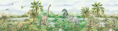 Immagine prodotto di Sanders & Sanders bordo adesivo dinosauri verde 500 x 13.8 cm