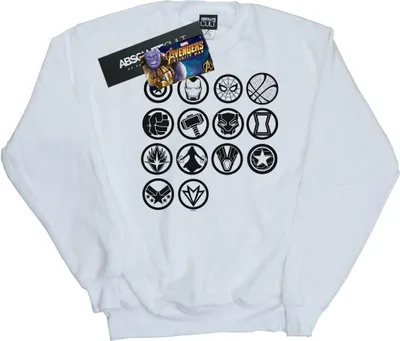 Produktbild von Marvel - "Avengers Infinity War Assemble" Sweatshirt für Herren BI10185 (L) (Weiß)