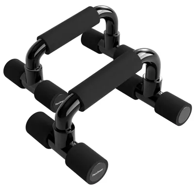 Produktbild von Liegestützstangen, Schwarz - Mit Schaumgriffen - 22x14x12 cm - 450 g - Für den Heimgebrauch und das Fitnessstudio