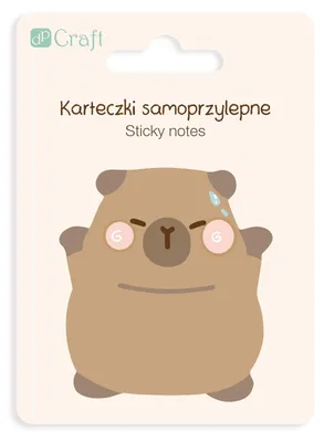 Zdjęcie produktu dla Karteczki samoprzylepne Kapibara Happy 6,2 x 6 cm