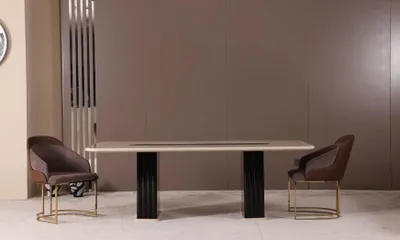 Produktbild von Esszimmer Set Luxus 4x Stühle+Esstisch Essgruppe Garnitur Lehnstühle Modern