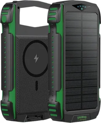 Produktbild von 4Smarts Powerbank Solarny Titanpack Rugged Ultimag 20000Mah Zielony/Grün 540244