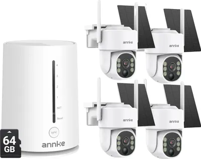 Produktbild von Sicherheitskamera, 4MP Auflösung, drahtlose Verbindung, Mit 64GB Karte