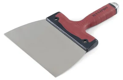 Productafbeelding van Nespoli N0D16144716: Ruiterspons van roestvrij staal, met rubberen handgreep, 160 mm