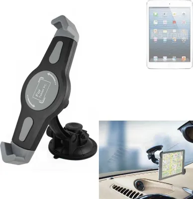 Produktbild von K-S-Trade Scheiben-Halterung für Tablets kompatibel mit Apple iPad Mini LTE KFZ Tablet Saugnapf Auto Halterung Windschutzscheibe Holder Halter