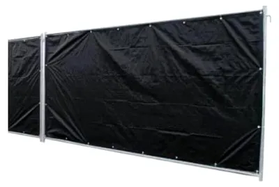 Produktbild von 20 x Bauzaunplane 1,76 x 3,41 m geöst schwarz