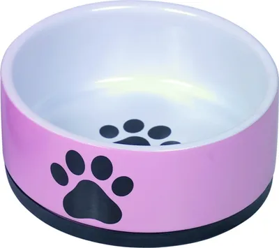 Produktbild von Nobby Keramik Napf Paw pink, Maße: Ø 14 x 6,5 cm