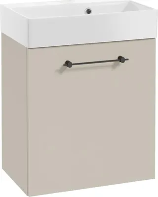 Immagine prodotto di DomoDomo pensile da bagno con lavabo 60x50cm Cashmere, maniglia nera
