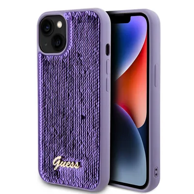 Obrázok produktu pre Guess Sequin Script Logo Apple iPhone 13 GUHCP13MPSFDGSU Purple