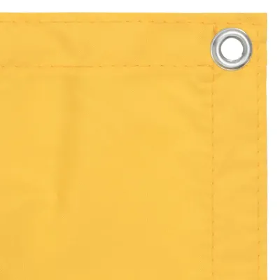 Image de vidaXL Pare-vue balcon jaune 90x500 cm Tissu Oxford