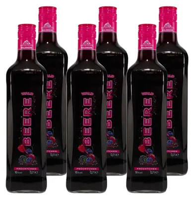 Produktbild von Bauernhaus Waldbeere Likör (6 x 0,7L)