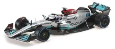 Obrázok produktu pre Tím Mercedes-AMG Petronas Formula One F1 W13 E Performance #63 Veľká cena Monaka 2022 – 1:18 – Minichamps