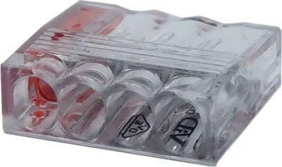 Produktbild von ViD® VC04 Mini-Steckklemme 100 Stück | Verbindungsklemme 4-polig | 0,5 - 2,5 mm²