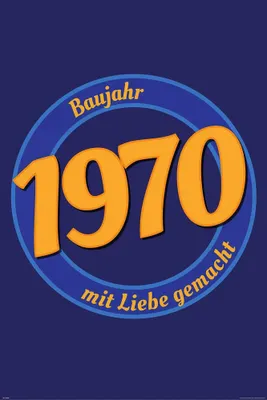 Produktbild von Geburtstagsposter - Poster - 1970 - Mit Liebe