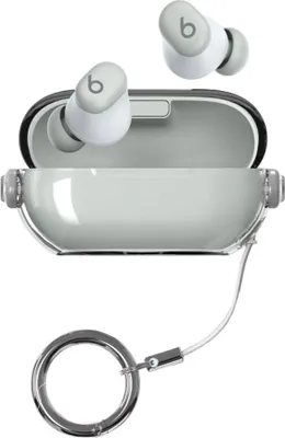 Obrázek produktu pro INF Ochranné pouzdro pro Beats Solo Buds - Průhledný PC TPU kryt s uzávěrem Průhledná šedá