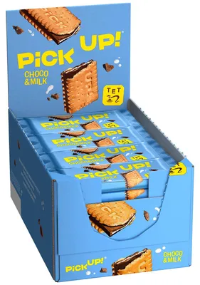 Obrázok produktu pre LEIBNIZ sušienková tyčinka "PiCK UP! Choco & Milk", displej