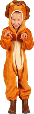 Produktbild von T4054/T4055/T4056-86 beige Löwen Kostüm Overall Baby Kinder Gr.86 Körpergröße ca.86 cm