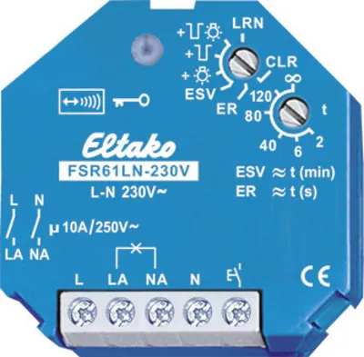 Produktbild von Eltako FSR61LN-230V Funk-Aktor Unterputz Schaltleistung (max.) 2000 W Reichweite max