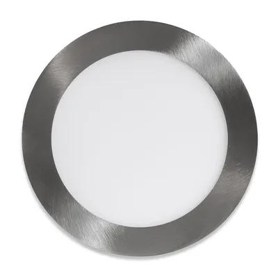 Obrázek produktu pro Ecolite Stříbrný vestavný LED panel kulatý 175mm 12W Barva světla: Teplá bílá LED-WSL-12W/27/CHR