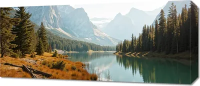 Immagine prodotto di Quadro 70x30 cm Quadro su tela per soggiorno o camera da letto Panorama Foresta