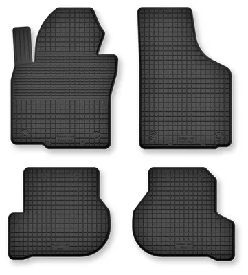 Produktbild von Gummi-Fußmatten für Skoda Yeti 2009-2017 (Crossover) – 4-tlg, Schwarz, Semi-Universal, angepasst – Wielganizator Semi-Universal