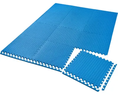 Produktbild von tectake® Schutzmattenset 12-teilig mit 24 Randstücken je 61 x 61 cm