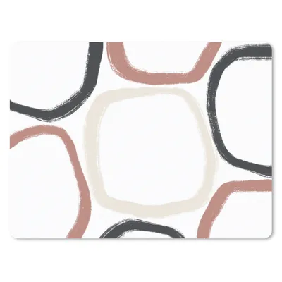 Produktbild von MuchoWow® Mauspad Mousepad Minimalismus - Geometrische Formen - Pastell - Muster 23x19 cm - Mousepads - Maus Mat - Pad - Mausunterlage - Schreibtischunterlage - Mauspad