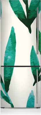 Produktbild von Kühlschrank Aufkleber Kühlschrankmagnete Dekoration Kühlschrankfolie 70x190 cm - Blatt