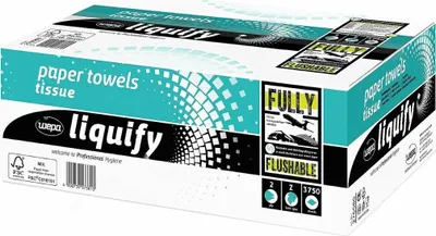 Produktbild von wepa Papierhandtücher 276580 liquify Interfold-Falzung 2-lagig 3.750 Tücher
