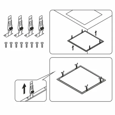 Productafbeelding van Montageclips voor LED-paneel 40W (PL121, PL121H, PL121H/U) - SNR001