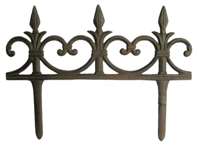 Produktbild von B & S Beetzaun Beeteinfassung Gusseisen 33,5 cm Lilie Fleur de Lys