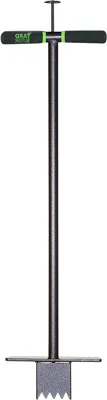 Productafbeelding van Graszodensnijder - Graspluggen steker - Gazon herstellen - Ergonomisch ontwerp - 81 cm steel - Zwart