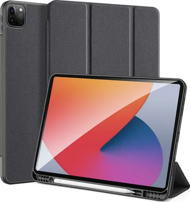 Produktbild von Dux Ducis Schutzhülle für iPad Pro 12,9 Zoll (2022), Klapphülle mit Stifthalter - Schwarz