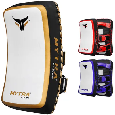 Imagen del producto de Omgoods - Protectores curvos para Muay Thai - Protectores para entrenamiento de boxeo, kickboxing y artes marciales