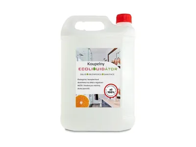 Obrázek produktu pro Ecoliquid ECOLIQUIDÁTOR koupelny, čisticí a dezinfekční prostředek, pomeranč, 5 l