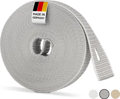 Produktbild von BAUHELD® 6m Rolladengurt 23mm [ Germany] - Gurtband für Rolladen Gurtwickler - Grau