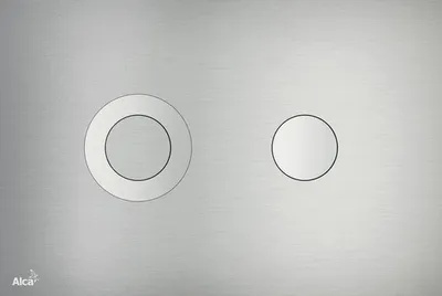 Betätigungsplatte Alca FLAT Platte aluminium matt / Taster aluminium matt TURN