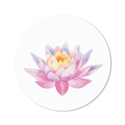 Produktbild von MuchoWow® Mauspad Mousepad Aquarell - Blume - Seerose 20x20 cm - Mousepads - Maus Mat - Pad - Mausunterlage - Schreibtischmatte