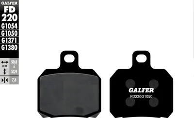 Produktbild von Bremsbeläge Set Galfer 2x FD220G1050 Semi-Metall SCOOTER vorne für Piaggio X9 125 ccm
