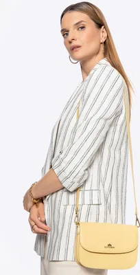 Image de Wittchen Sac à bandoulière en cuir jaune pour femme Élégant