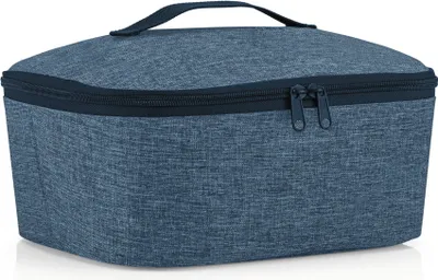 Produktbild von reisenthel coolerbag M pocket, Kühltasche, Thermotasche, Thermo Tasche, Polyestergewebe, Twist Blue, 4.5 L, LF4027