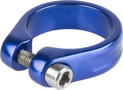Produktbild von Sattelklemme Sitzrohrklemme Sattelrohrklemme 31,8 mm blau eloxiert