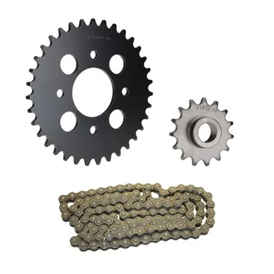 Productafbeelding van Kettingset, 3-delig, zwart, 15/35 tanden, voor Hercules XE 5 Enduro (tot motornummer 10697365)