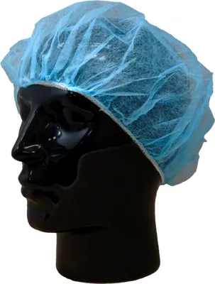 Produktbild von 1000 Baretthauben 52 cm  blau  leicht + Luftdurchlässig  Latexfrei  Schutzhauben